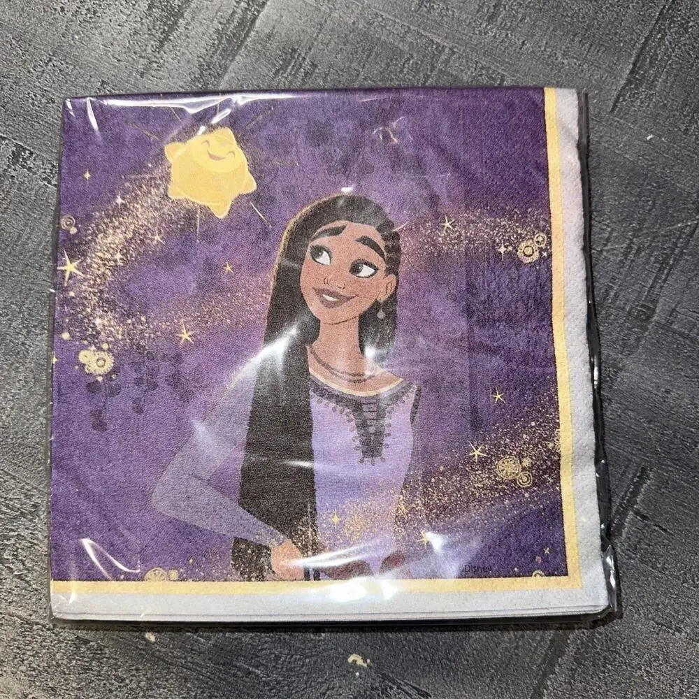 Wish Disney Movie Asha Kids Birthday Party Paper Luncheon Napkins